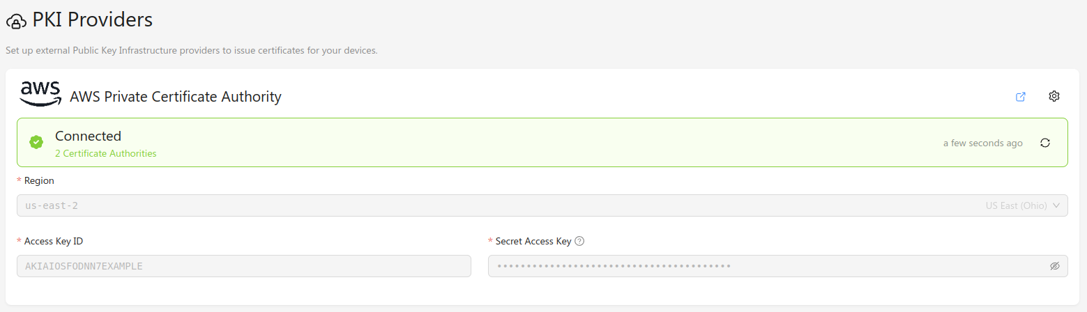 Configured Provider